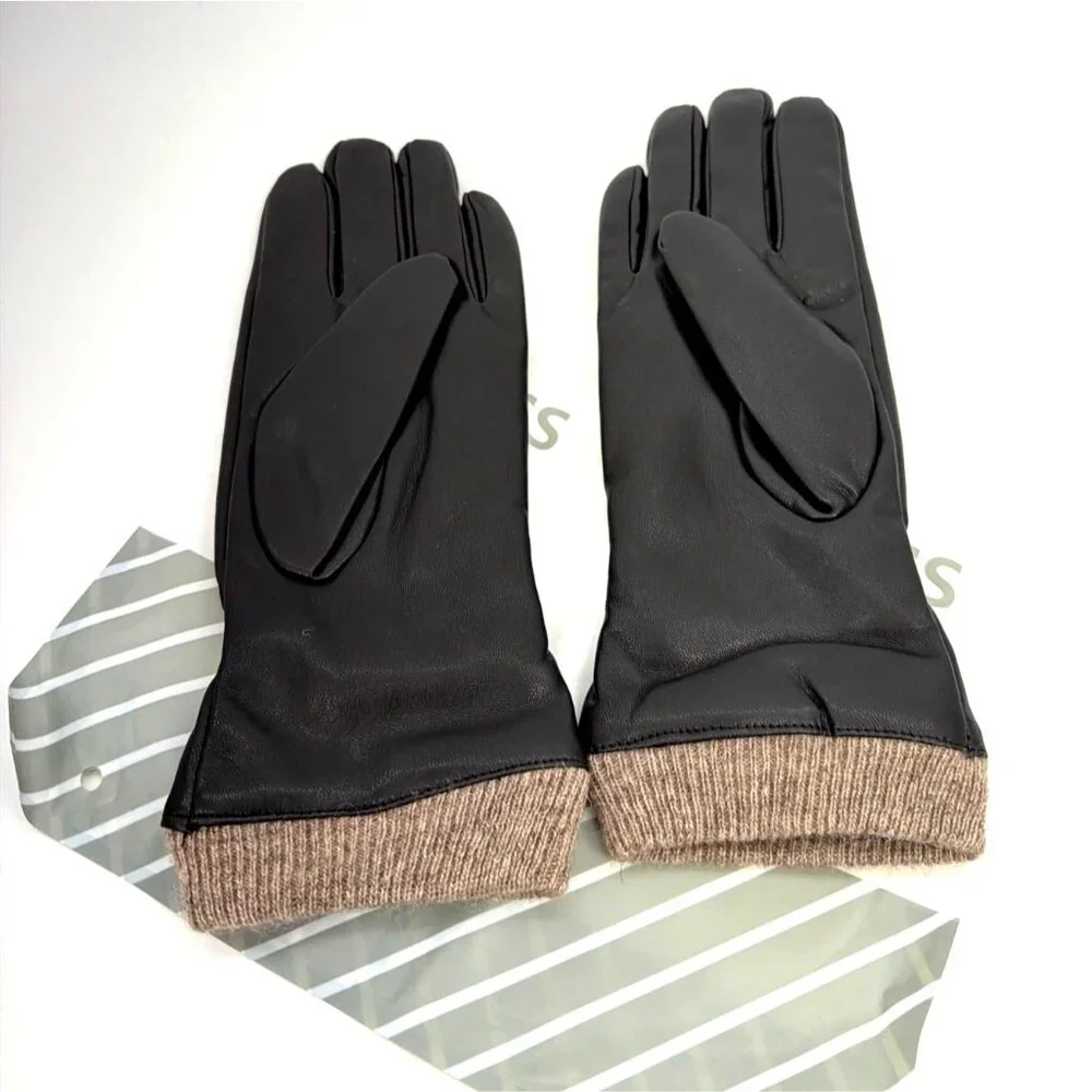 REDESS Winter Gloves Wool Lined Touchscreen Texting Women Gloves Size Large